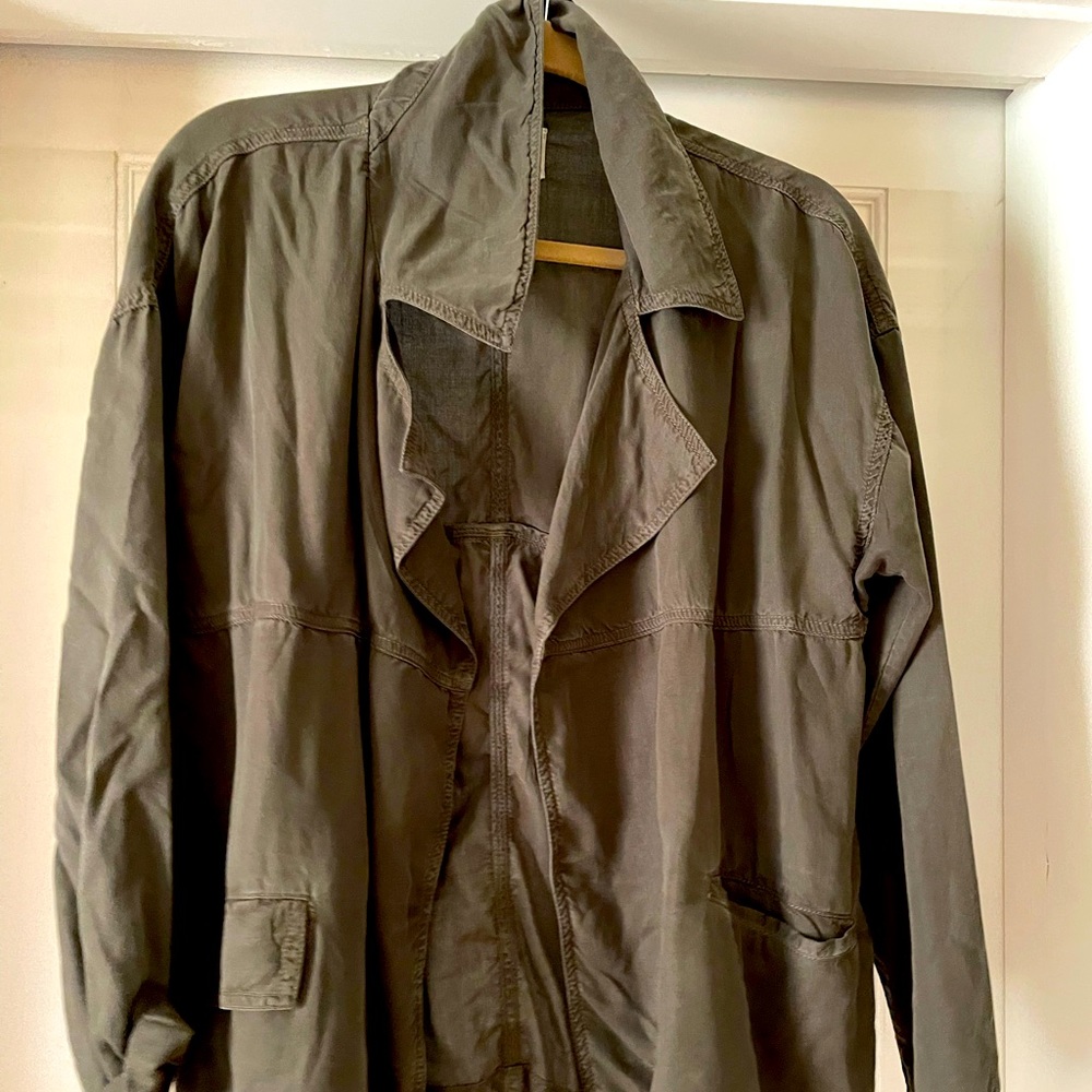 Caslon olive light jacket NWOT